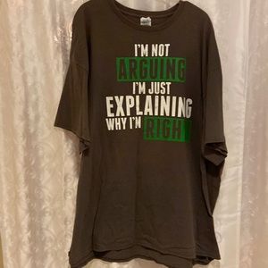 Delta I’m Not Arguing I’m Just Explaining Why I’m Right T-Shirt Adult Size 3XL🔥
